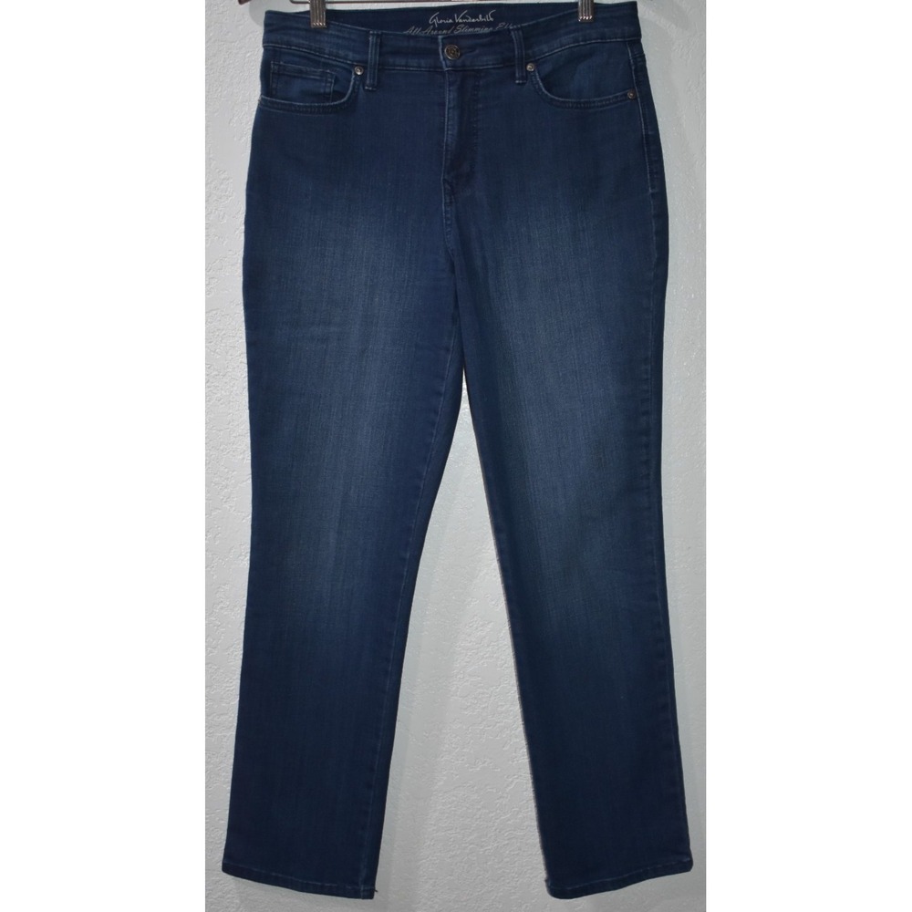 Gloria Vanderbilt Jeans 8‎ All Around Slimming Rail Straight Stretch 5-Pocket